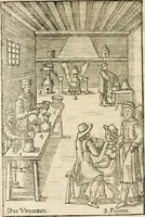 An illustration from Le vray et methodique cours de la physique resolutiue, vulgairement dite chymie : representé par figures generales & particulieres : pour connoistre la theotechnie ergocosmique, c'est à dire, l'art de Dieu, en l'ouurage de l'vniuers (1653)