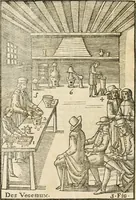 An illustration from Le vray et methodique cours de la physique resolutiue, vulgairement dite chymie : representé par figures generales & particulieres : pour connoistre la theotechnie ergocosmique, c'est à dire, l'art de Dieu, en l'ouurage de l'vniuers (1653)
