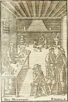 An illustration from Le vray et methodique cours de la physique resolutiue, vulgairement dite chymie : representé par figures generales & particulieres : pour connoistre la theotechnie ergocosmique, c'est à dire, l'art de Dieu, en l'ouurage de l'vniuers (1653)