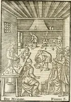 An illustration from Le vray et methodique cours de la physique resolutiue, vulgairement dite chymie : representé par figures generales & particulieres : pour connoistre la theotechnie ergocosmique, c'est à dire, l'art de Dieu, en l'ouurage de l'vniuers (1653)