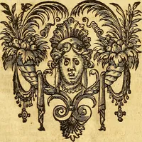 An illustration from Lexicon graecolatinum : seu, Epitome Thesauri graecae linguae ab Henrico Stephano constructi, quae hactenus sub nomine Ioh: Scapulae prodiit: lexicon sanè ultra praecedentes editiones, innumeris dictionibus, è probatis autoribus petitis, locupletatum .. (1616)