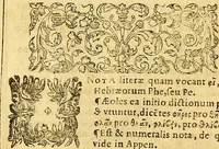 An illustration from Lexicon graecolatinum : seu, Epitome Thesauri graecae linguae ab Henrico Stephano constructi, quae hactenus sub nomine Ioh: Scapulae prodiit: lexicon sanè ultra praecedentes editiones, innumeris dictionibus, è probatis autoribus petitis, locupletatum .. (1616)