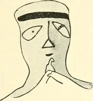 An illustration from L'expression des sentiments dans l'art grec : les facteurs expressifs (1914)