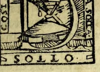 An illustration from Lezione, overo, Cicalamento di maestro Bartolino dal Canto de' Bischeri sopra'l sonetto Passere, e beccafichi magri arrosto (1605)