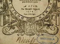 Picture 1 of 8 from L'Harmonie et conférence des magistrats romains avec les officier français, tant laiz que ecclésiastiques.. (1574), leaf 2