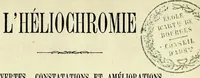 An illustration from L'héliochromie : découvertes, constatations et améliorations importantes : lettre à Monsieur le Président de la Société française de photographie (1874)