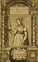 An illustration from L'histoire et discours au vray du siège qui fut mis devant la ville d'Orléans, par les Anglois, le mardy XII jour d'octobre MCCCCXXVII regnant alors Charles VII, roy de France. Contenant toutes les saillies... avec la venue de Jeanne la Pucelle... Renue & augmente de nouveau outres les precedentes impressions (1621)