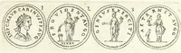 An illustration from L'historia avgvsta da Givlio Cesare a Constantino il Magno (1685)