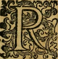 An illustration from L'historia ecclesiastica della rivolvzion d'Inghilterra : divisa in libri qvattro, ne' qvali si tratta di qvello ch'e avvenvto in quell'isola, da chè Arrigo Ottauo cominciò à pensare di ripudiar Caterina sua legittima moglie, infino à quest'vltimi anni di Lisabetta, vltima sua figliuola (1594)