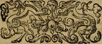 An illustration from L'historia ecclesiastica della rivolvzion d'Inghilterra : divisa in libri qvattro, ne' qvali si tratta di qvello ch'e avvenvto in quell'isola, da chè Arrigo Ottauo cominciò à pensare di ripudiar Caterina sua legittima moglie, infino à quest'vltimi anni di Lisabetta, vltima sua figliuola (1594)