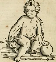 An illustration from L'homme, et la formation du foetus (1677)