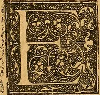 An illustration from L'Hystoire des devx nobles et tres vaillans chevaliers nommez Milles et Amys, : Lesquels en leur viuant furent plains de grandes proësses. Contenant plusieurs et diuerses matieres, comme vous pourrez veoir cy apres (1611)