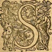 An illustration from L'Hystoire des devx nobles et tres vaillans chevaliers nommez Milles et Amys, : Lesquels en leur viuant furent plains de grandes proësses. Contenant plusieurs et diuerses matieres, comme vous pourrez veoir cy apres (1611)