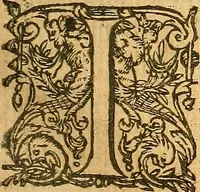 An illustration from L'Hystoire des devx nobles et tres vaillans chevaliers nommez Milles et Amys, : Lesquels en leur viuant furent plains de grandes proësses. Contenant plusieurs et diuerses matieres, comme vous pourrez veoir cy apres (1611)