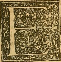 An illustration from L'Hystoire des devx nobles et tres vaillans chevaliers nommez Milles et Amys, : Lesquels en leur viuant furent plains de grandes proësses. Contenant plusieurs et diuerses matieres, comme vous pourrez veoir cy apres (1611)