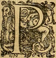 An illustration from L'Hystoire des devx nobles et tres vaillans chevaliers nommez Milles et Amys, : Lesquels en leur viuant furent plains de grandes proësses. Contenant plusieurs et diuerses matieres, comme vous pourrez veoir cy apres (1611)