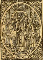 An illustration from L'Hystoire des devx nobles et tres vaillans chevaliers nommez Milles et Amys, : Lesquels en leur viuant furent plains de grandes proësses. Contenant plusieurs et diuerses matieres, comme vous pourrez veoir cy apres (1611)