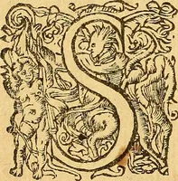 An illustration from L'Hystoire des devx nobles et tres vaillans chevaliers nommez Milles et Amys, : Lesquels en leur viuant furent plains de grandes proësses. Contenant plusieurs et diuerses matieres, comme vous pourrez veoir cy apres (1611)