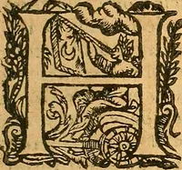 An illustration from L'Hystoire des devx nobles et tres vaillans chevaliers nommez Milles et Amys, : Lesquels en leur viuant furent plains de grandes proësses. Contenant plusieurs et diuerses matieres, comme vous pourrez veoir cy apres (1611)