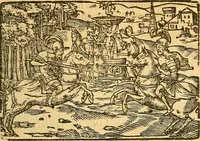 Picture 41 of 107 from L'Hystoire des devx nobles et tres vaillans chevaliers nommez Milles et Amys, : Lesquels en leur viuant furent plains de grandes proësses. Contenant plusieurs et diuerses matieres, comme vous pourrez veoir cy apres (1611), leaf 76