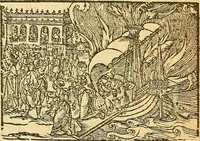Picture 31 of 69 from L'Hystoire des devx prevx tres nobles et tres-vaillans chevaliers Valentin et Orson : fils de l'Empereur de Grece, & nepueux du tres-vaillant & tres-Chrestien Roy de France, Pepin. Contenant plusieurs & diuerses matieres, comme vous pourrez veoir cy apres (1614), leaf 104