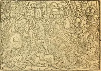 Picture 43 of 69 from L'Hystoire des devx prevx tres nobles et tres-vaillans chevaliers Valentin et Orson : fils de l'Empereur de Grece, & nepueux du tres-vaillant & tres-Chrestien Roy de France, Pepin. Contenant plusieurs & diuerses matieres, comme vous pourrez veoir cy apres (1614), leaf 138
