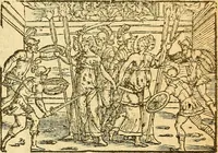 Picture 46 of 69 from L'Hystoire des devx prevx tres nobles et tres-vaillans chevaliers Valentin et Orson : fils de l'Empereur de Grece, & nepueux du tres-vaillant & tres-Chrestien Roy de France, Pepin. Contenant plusieurs & diuerses matieres, comme vous pourrez veoir cy apres (1614), leaf 142