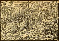 Picture 54 of 69 from L'Hystoire des devx prevx tres nobles et tres-vaillans chevaliers Valentin et Orson : fils de l'Empereur de Grece, & nepueux du tres-vaillant & tres-Chrestien Roy de France, Pepin. Contenant plusieurs & diuerses matieres, comme vous pourrez veoir cy apres (1614), leaf 155