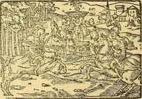 Picture 17 of 69 from L'Hystoire des devx prevx tres nobles et tres-vaillans chevaliers Valentin et Orson : fils de l'Empereur de Grece, & nepueux du tres-vaillant & tres-Chrestien Roy de France, Pepin. Contenant plusieurs & diuerses matieres, comme vous pourrez veoir cy apres (1614), leaf 45