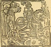 Picture 19 of 69 from L'Hystoire des devx prevx tres nobles et tres-vaillans chevaliers Valentin et Orson : fils de l'Empereur de Grece, & nepueux du tres-vaillant & tres-Chrestien Roy de France, Pepin. Contenant plusieurs & diuerses matieres, comme vous pourrez veoir cy apres (1614), leaf 56