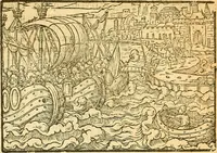 Picture 21 of 69 from L'Hystoire des devx prevx tres nobles et tres-vaillans chevaliers Valentin et Orson : fils de l'Empereur de Grece, & nepueux du tres-vaillant & tres-Chrestien Roy de France, Pepin. Contenant plusieurs & diuerses matieres, comme vous pourrez veoir cy apres (1614), leaf 66