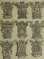 An illustration from Libellus artificiosus omnibus pictoribus, statuarijs, aurifabris, lapidicidis, arcularijs, laminarijs & cultrarijs fabris, sumopere utilis, nec à quae[que] antea uisus, nec prius editus (1539)