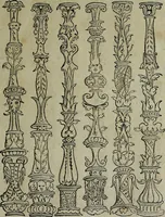 An illustration from Libellus artificiosus omnibus pictoribus, statuarijs, aurifabris, lapidicidis, arcularijs, laminarijs & cultrarijs fabris, sumopere utilis, nec à quae[que] antea uisus, nec prius editus (1539)