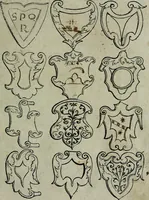 An illustration from Libellus artificiosus omnibus pictoribus, statuarijs, aurifabris, lapidicidis, arcularijs, laminarijs & cultrarijs fabris, sumopere utilis, nec à quae[que] antea uisus, nec prius editus (1539)