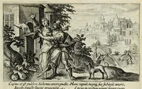 Picture 9 of 11 from Liber Genesis : aereis formis a Crispin Passaeo expressus versebusque tam Latinis quam Germanicis ornatus, sententijs ite[m] ex ss. patribus desumptis (1629), leaf 105