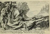 Picture 4 of 11 from Liber Genesis : aereis formis a Crispin Passaeo expressus versebusque tam Latinis quam Germanicis ornatus, sententijs ite[m] ex ss. patribus desumptis (1629), leaf 33