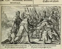 An illustration from Liber Genesis : aereis formis a Crispin Passaeo expressus versebusque tam Latinis quam Germanicis ornatus, sententijs ite[m] ex ss. patribus desumptis (1629)