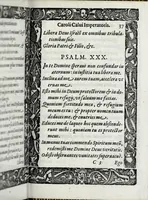 Picture 10 of 23 from Liber precationvm : qvas Carolvs Calvvs, imperator Hludouici Pij caesaris filius, sibi adolescenti pro quotidiano vsuante años vigintiquinq[ue] supra septingentos in vnum colligi & literis scribi aureis mandauit : in honorem et vsvm serenissimi principis Maximiliani ... : nunc primum in lucem editus & posteritati communicatus (1583), leaf 97