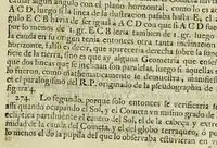 An illustration from Libra astronomica, y philosophica : en que D. Carlos de Siguenza y Gongora, cosmographo, y mathematico regio en la Academia Mexicana, examina no solo lo que a su manifiesto philosophico contra los cometas opuso el R. P. Eusebio Francisco Kino de la Compania de Jesus; sino lo que el mismo R. P. opino, y pretendio haver demostrado en su exposicion astronomica del cometa del año de 1681. Sacala à luz D. Sebastian de Guzman y Cordova, fator, veedor, proveedor, iuez oficial de la Real Haceinda de Su Magestad en la caxa desta corte (1690)