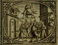 Picture 8 of 22 from Libretto d'imagini e di brevi meditationi sopra li sette peccati capitali, e le virtù à loro contrarie : si da ancora vna breve cognitione de' vitij per fuggirli, e delle virtù per acquistarle (1600), leaf 34