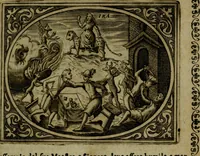An illustration from Libretto d'imagini e di brevi meditationi sopra li sette peccati capitali, e le virtù à loro contrarie : si da ancora vna breve cognitione de' vitij per fuggirli, e delle virtù per acquistarle (1600)
