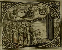 Picture 21 of 22 from Libretto d'imagini e di brevi meditationi sopra li sette peccati capitali, e le virtù à loro contrarie : si da ancora vna breve cognitione de' vitij per fuggirli, e delle virtù per acquistarle (1600), leaf 84