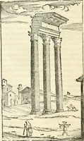 An illustration from Libri qvattro dell'antichita della citta di Roma : raccolte sotto brevita da diversi antichi et moderni scrittori (1565)