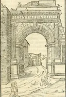 An illustration from Libri qvattro dell'antichita della citta di Roma : raccolte sotto brevita da diversi antichi et moderni scrittori (1565)
