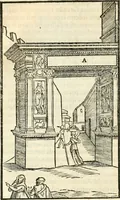 An illustration from Libri qvattro dell'antichita della citta di Roma : raccolte sotto brevita da diversi antichi et moderni scrittori (1565)