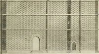 An illustration from Libro d'Antonio Labacco appartenente a l'architettvra nel qval si figvrano alcvne notabili antiqvita di Roma (1570)