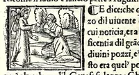 An illustration from Libro de uita contemplatiua, lectione, meditatione, oratione, contemplatione, scala dil paradiso intitulato : cum adaptatione mistica dellhistorie diuine & expositione de suoi misterii et excellentissimi sacramenti (1527)