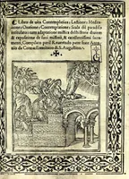 An illustration from Libro de uita contemplatiua, lectione, meditatione, oratione, contemplatione, scala dil paradiso intitulato : cum adaptatione mistica dellhistorie diuine & expositione de suoi misterii et excellentissimi sacramenti (1527)