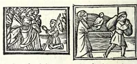 An illustration from Libro de uita contemplatiua, lectione, meditatione, oratione, contemplatione, scala dil paradiso intitulato : cum adaptatione mistica dellhistorie diuine & expositione de suoi misterii et excellentissimi sacramenti (1527)