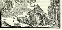 An illustration from Libro de uita contemplatiua, lectione, meditatione, oratione, contemplatione, scala dil paradiso intitulato : cum adaptatione mistica dellhistorie diuine & expositione de suoi misterii et excellentissimi sacramenti (1527)
